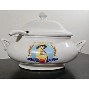 Nabisco Premium Crackers Soup Tureen & Lid & Ladle 100th Anniversary 1876-1976